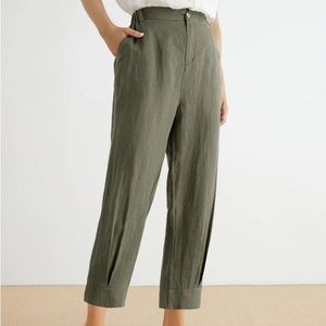Linen cropped pants